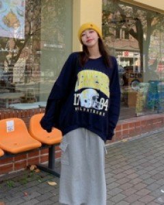 Wind Cargo Banding Long Skirt