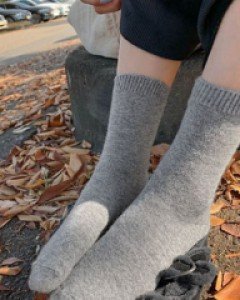 marie cashmere wool socks