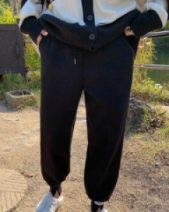 Trump Patch Raised Banding Jogger Pants