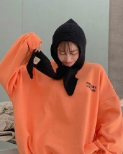 Put Hood Knit Warmer
