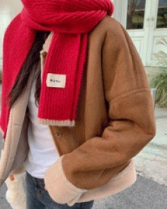 Line Golgi Knit Muffler