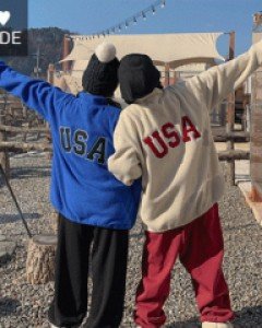 USA Dumble Anorak Half Zip-up