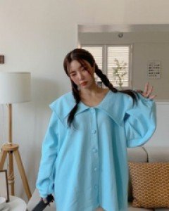 nut sailor collar boxy cardigan