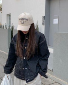 nylon trucker jacket