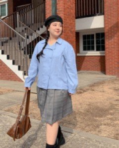 Nine Puff Collar Blouse_Real Fit