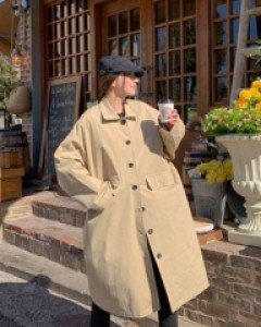 Koi single trench coat