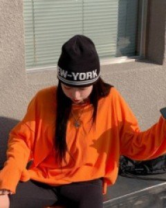 New York line beanie