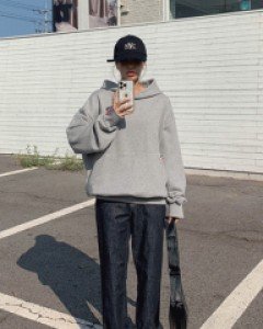 Non-fade Raw Denim Banding Baggy Pants (Short/Basic/Longver)