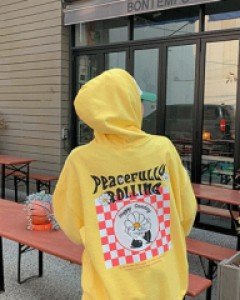 Peaceful Printed Hoodie