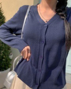 Ond V-neck basic cardigan