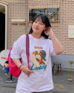 Dog Printing Boxy Short Sleeve Long T-shirt_Real Fit