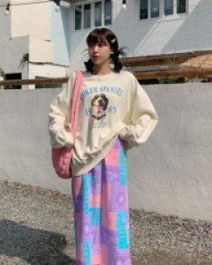 Dolly paisley long skirt