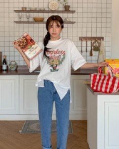 Med banding semi-baggy pants