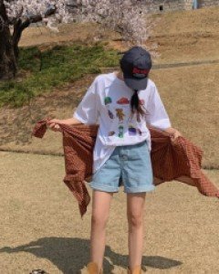 Duffel Banding Denim Shorts