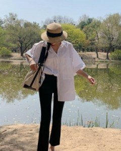 Pied Boot cut Leggings