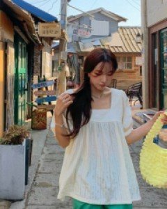 Dito Square Neck Blouse