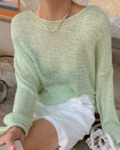 Rainbow double-sided knit cardigan