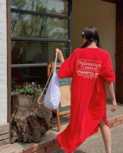 Tram Nayeom Split Short Sleeve One Piece