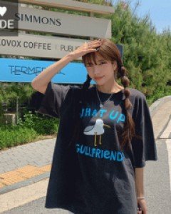 [Special Sale 20%] Watts Up Printed Slit Short T shirts