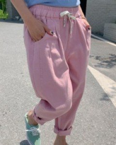 Barbie Incision Banding Baggy Pants
