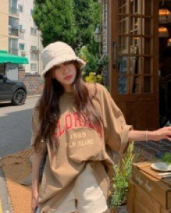 Florida Pig Boxy Long Short Sleeve Tee