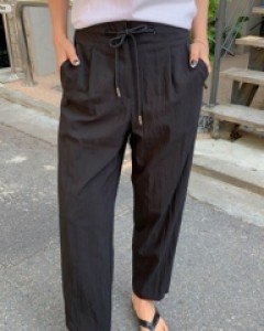 Washer string Banding nylon baggy pants