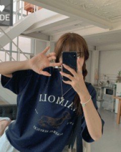 Molly Puppy Printing Short Sleeve Sweatshirt