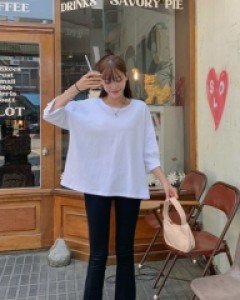 French banding boot cut pants