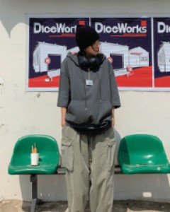 Balloon Pigment Cargo Baggy Pants