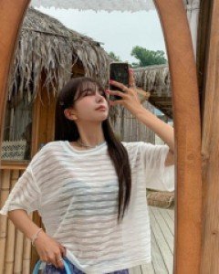 Slush Dangara Short Sleeve Knit Tee