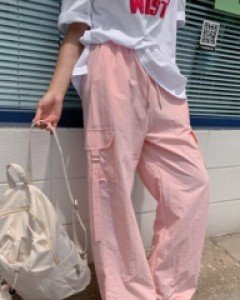 Mine Cargo Wide Nylon Banding Pants