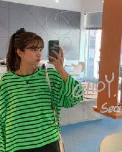Heim stripe long sleeve tee