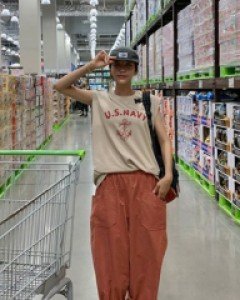 Member Big Pocket Banding Baggy Pants