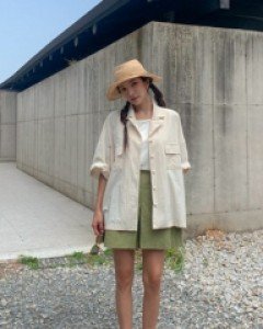 memory pocket short sleeve jacket