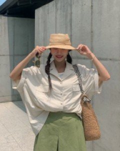 Yellow Banding Linen Skirt Pants