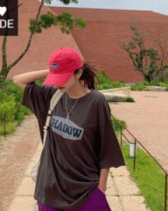 Shadow or dyed short-sleeved long-sleeved T-shirt