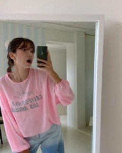Kelly Linen Cropped Long Sleeve Tee