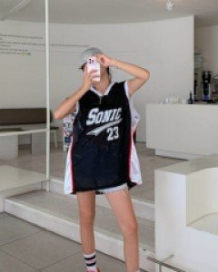 Sonic Mash Jersey Nancy Long T-shirt