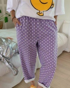 Trick Dot Baggy Banding Pants