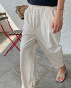 Like wide banding baggy pants