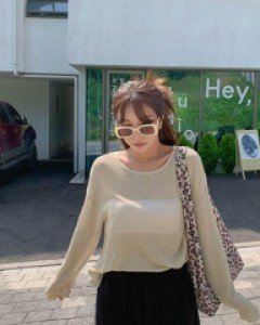 Summer linen sheath knit