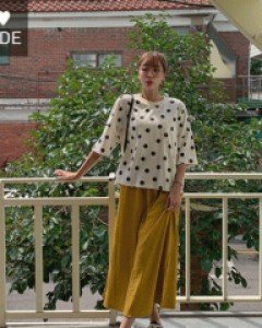 Miss Golgi Trim Banding Long Skirt