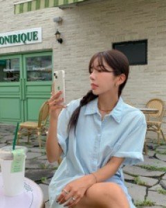 Half Denim Short Sleeve Southern