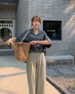 Desi cotton pleated wide pants