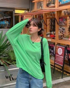 Colored Summer Long Sleeve Sweatshirt