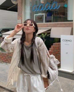 Berry pattern robe cardigan