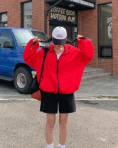 Bray nylon windbreaker