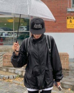 Shiny Nylon Anorak Jumper