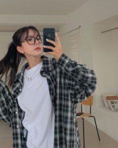 check wrap shirt