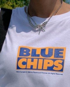 Silver Ribbon Chain Necklace